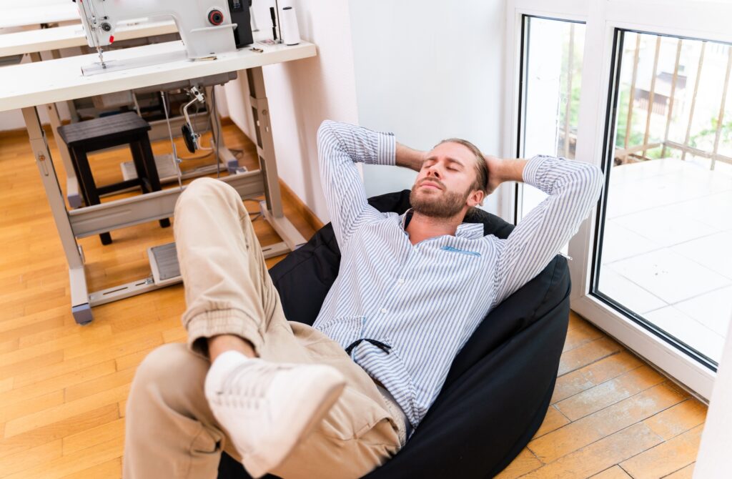 Fashion designer working on a clothing brand